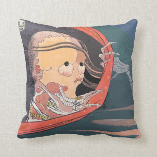 Cojín Decorativo Alarmante espeleología japonesa fantasma Woodblock