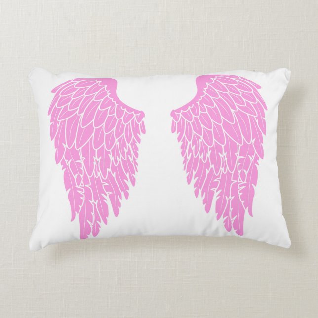 Cojín Decorativo Alas Ángel Rosa (Anverso)
