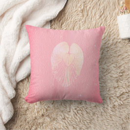 Cojín Decorativo Alas de ángel del corazón de la concha de mar - Nu