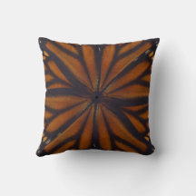 Alas de mariposa monarca Patrón circular Cierre