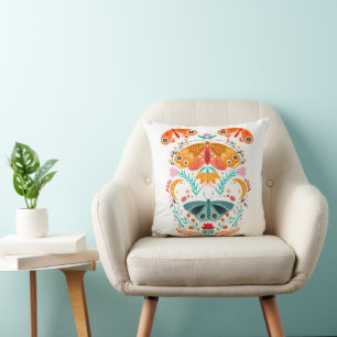 Cojín Decorativo Alas encantadas Mariposa mágica de polilla