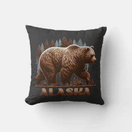 Cojín Decorativo Alaska Grizzly Bear