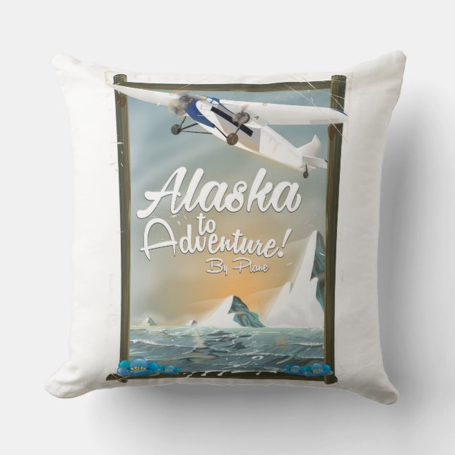 Cojín Decorativo ¡Alaska para aventuras! (Anverso)