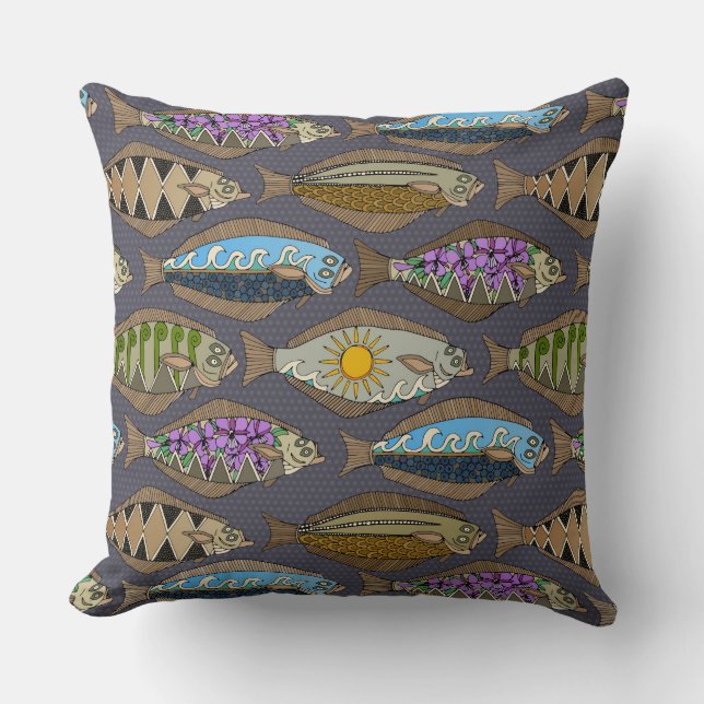 Cojín Decorativo Alaskan halibut dusk (Anverso)