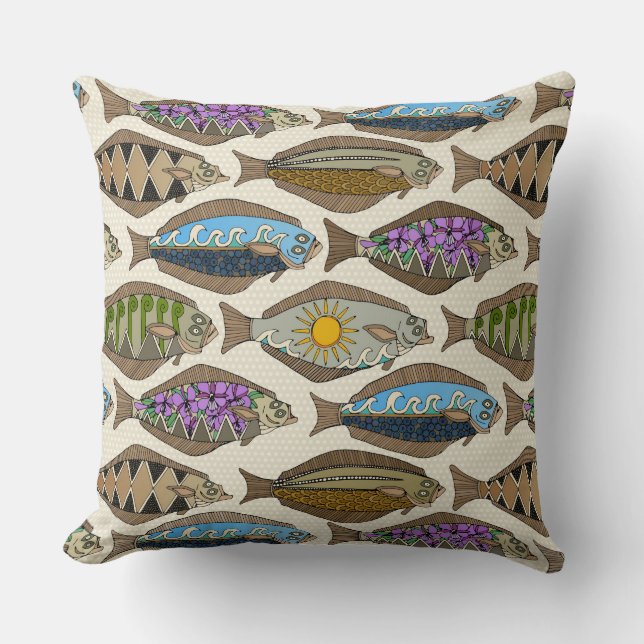 Cojín Decorativo Alaskan halibut pearl (Anverso)