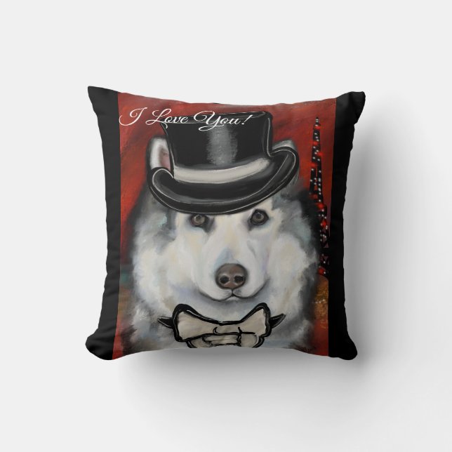 Cojín Decorativo Alaskan Malamute (Anverso)