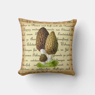 Cojín Decorativo Albin Schmalfuß ~ Spitzmorchel-1~ champiñones ~