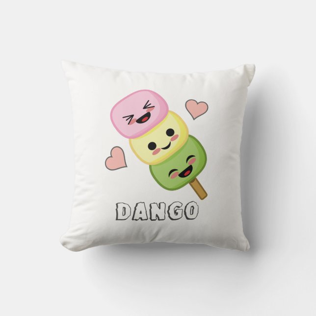 Cojín Decorativo Albóndigas Felices Dango (Anverso)