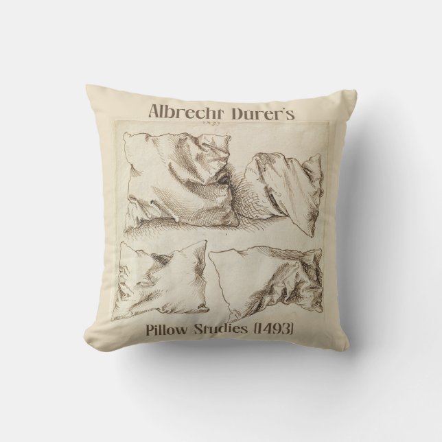 Cojín Decorativo Albrecht Dürer's Pillow Studies. Kopfkissen (Anverso)