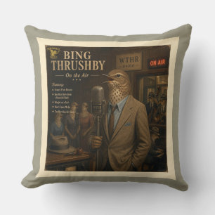 Cojín Decorativo Álbum de Bing Thrushby: una parodia