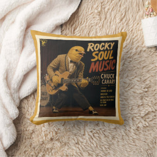 Cojín Decorativo Álbum de Chuck Canary: una Parodia