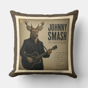 Cojín Decorativo Álbum de Johnny Smash: una Parodia