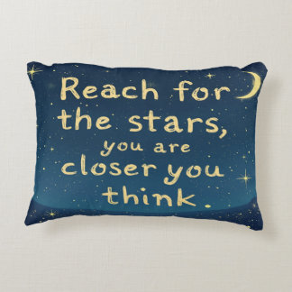 Cojín Decorativo Alcance para las estrellas - Inspirador motivacion