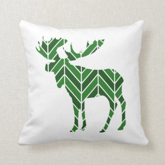 Cojín Decorativo Alces verdes de Chevron