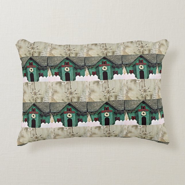 COJÍN DECORATIVO **ALDEA DE NAVIDADES** (Anverso)