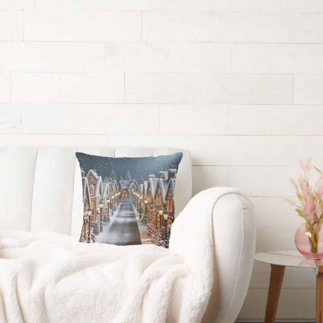 Cojín Decorativo Aldea Gingerbread navidades (Sofá)