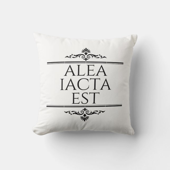 Cojín Decorativo Alea Iacta Est (Anverso)
