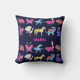 Cojín Decorativo Alebrijes Mexicanos Personalizados Animales Arte P