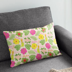 Cojín Decorativo Alegre arte de baile hula hawaiano