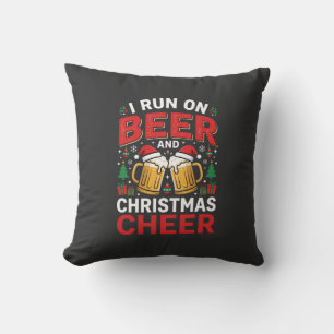 Cojín Decorativo Alegría de Navidad de Cerveza para Bebidas Navideñ