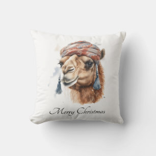 Cojín Decorativo Alegría de Navidad en el Desierto, personalizado