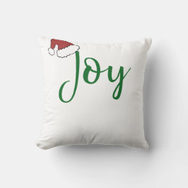 Cojín Decorativo Alegría en verde con Santa Hat