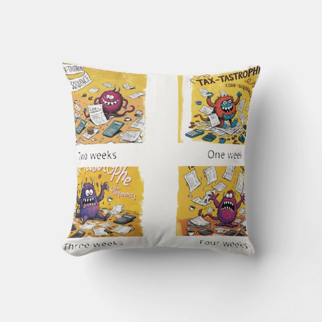 Cojín Decorativo Alegría fiscal (Anverso)