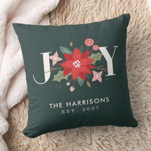 Cojín Decorativo Alegría Flourier Personalizado Floral Vacacional P (Subido por el creador)