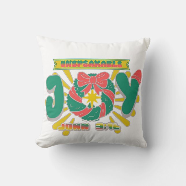 Cojín Decorativo Alegría indecible (Anverso)