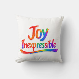 Cojín Decorativo ALEGRÍA INEXPRESABLE - 1 Pedro 1:8