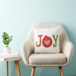 Cojín Decorativo Alegría Navideña Rojo Verde