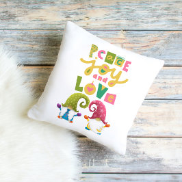 Cojín Decorativo Alegría por la paz y amor
