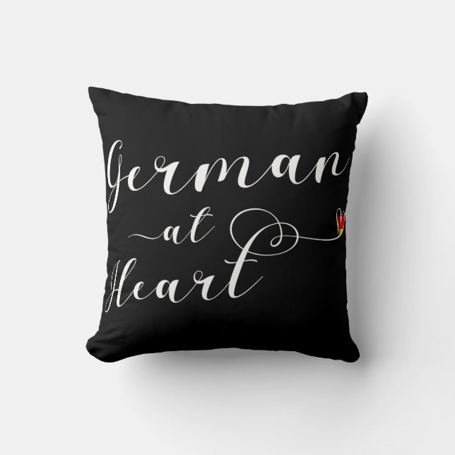 Cojín Decorativo Alemán al corazón, Alemania (Anverso)