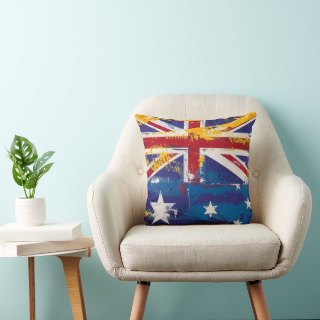 Cojín Decorativo Alentando a Australia (Silla)
