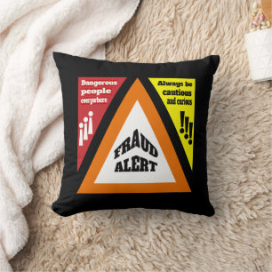 Cojín Decorativo Alerta de fraude