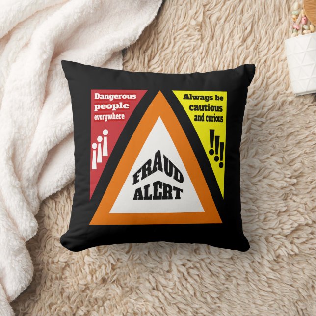 Cojín Decorativo Alerta de fraude (Manta)