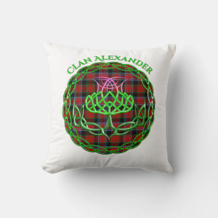Cojín Decorativo Alexander Scottish Tartán Celtic Thistle