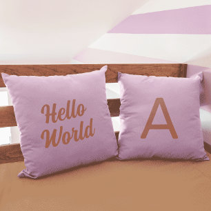 Cojín Decorativo Alfabeto color arcoiris pastel Nursera inicial