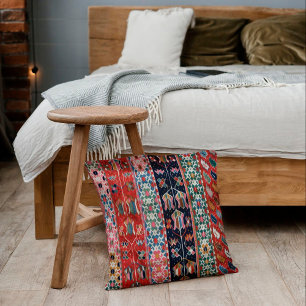 Cojín Decorativo Alfombra turca kilim roja de baya de Anatolia Orie