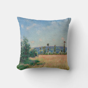Cojín Decorativo Alfred Sisley - Praderas de Sahurs en sol matutino