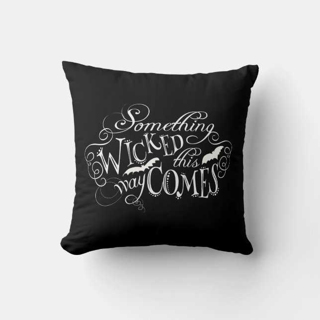 Cojín Decorativo Algo Malvado Alkboard Halloween Pillow (Anverso)