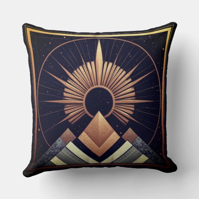 Cojín Decorativo Algodón con elegancia geométrica (Reverso )