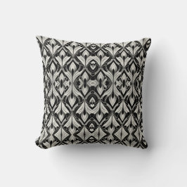 Cojín Decorativo Algodón de contraste blanco y negro