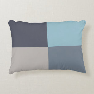 Cojín Decorativo Algodón gris azul de trucha