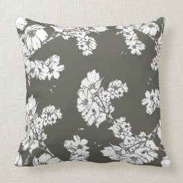 Cojín Decorativo Algodón moderno gris del tiro del sofá de la