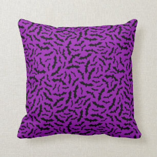 Cojín Decorativo Algodón morado de Personalizar de Halloween 16"X16