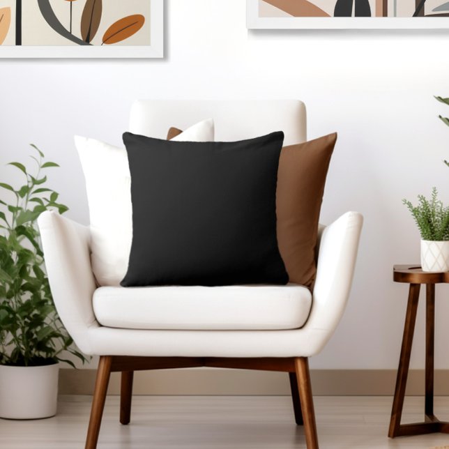 Cojín Decorativo Algodón negro de 20" (Subido por el creador)