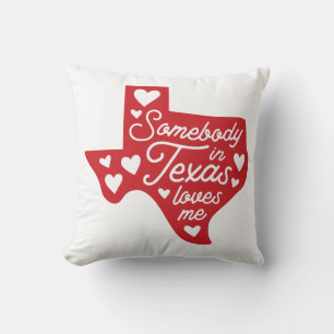 Cojín Decorativo Alguien en Texas me ama