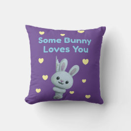Cojín Decorativo Algún Conejito Te Ama