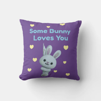 Cojín Decorativo Algún Conejito Te Ama